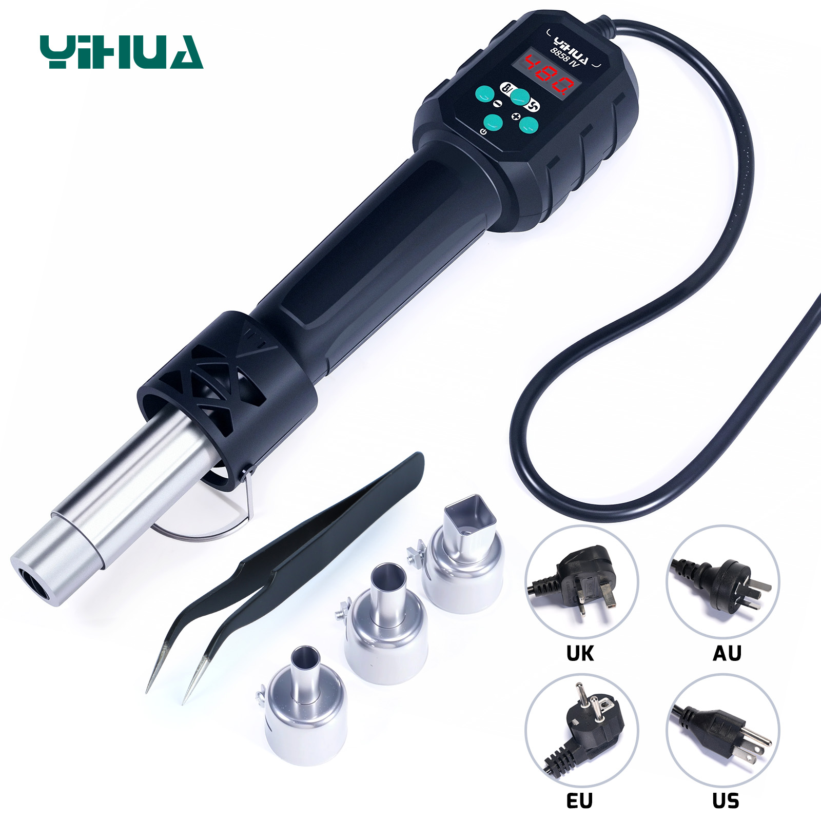 Hot Air Station 858 - YIHUA pistola de aire caliente temperatura